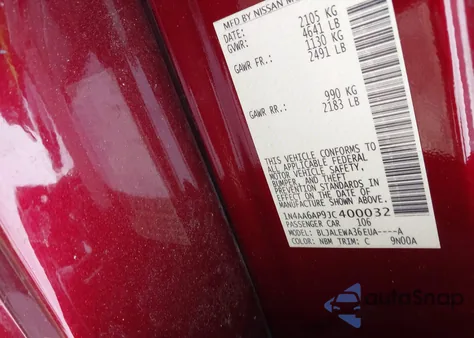 2018 Nissan Maxima 3.5 Sl z USA, uszkodzony, nr VIN 1N4AA6AP9JC400032